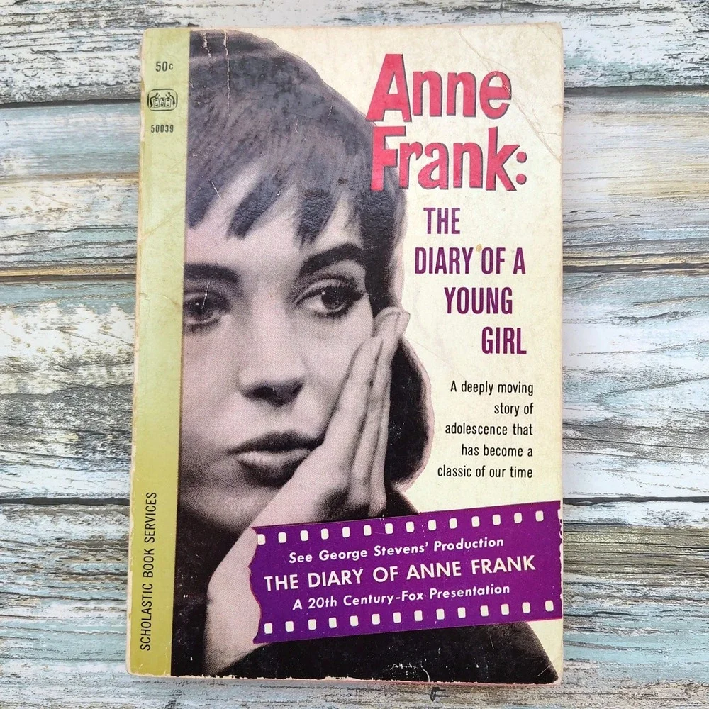 Anne Frank Diary‎ of a Young Girl Scholastic 50039 Vtg 1968 PB Movie Edition